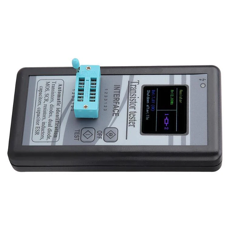 Multi-Purpose M328 Transistor Tester 128X160 Diode Thyristor Capacitance Resistor Inductance MOSFET ESR Meter 1.8 Inch LCD Digit |