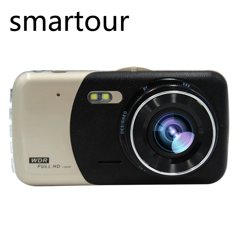 Smartour 1080 Автомобильный видеорегистратор с 4 дюйма Автомобильный видеорегистратор до и после двойной записи HD функцией ночной съемки DVR камера заднего вида