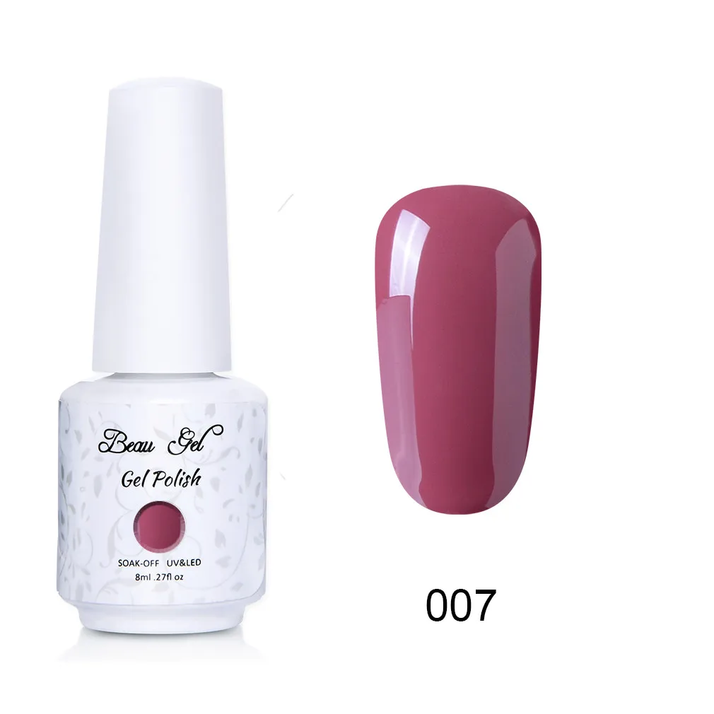 NU007 Beau гель 8 мл флуоресцентный неоновый Гель-лак для ногтей Vernis полуперманентный УФ-Гель-лак впитывающий Гель-лак для ногтей - Цвет: NU007