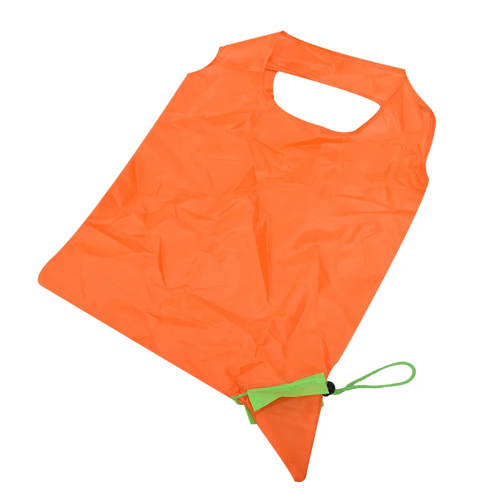 

Portable Environment Travel Tote Reusable Women Grocery Shoulder Orange Smiling Face Folding Handbag