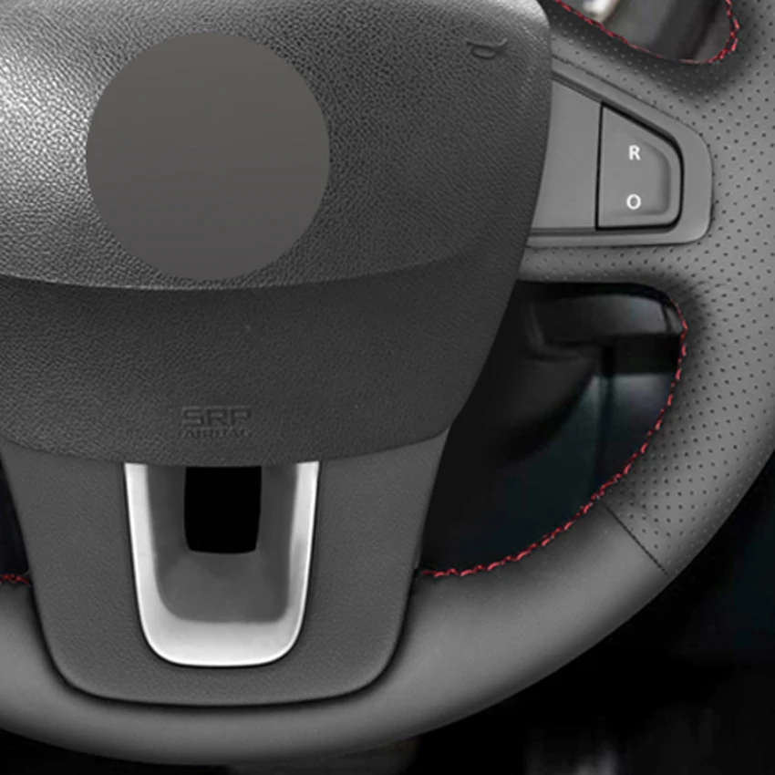 Черный PU искусственная кожа DIY чехол рулевого колеса автомобиля для Renault Лагуна 2008- широта 2010- Renault samsung SM5 2009