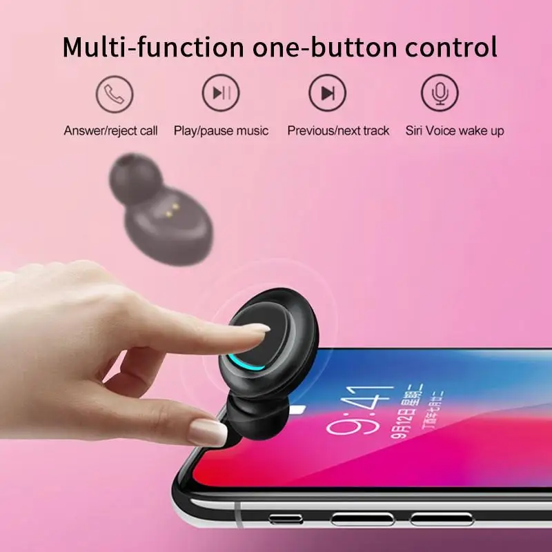 T3 наушники вкладыши TWS с Беспроводной Bluetooth 5 0 светодиодный Мощность Дисплей