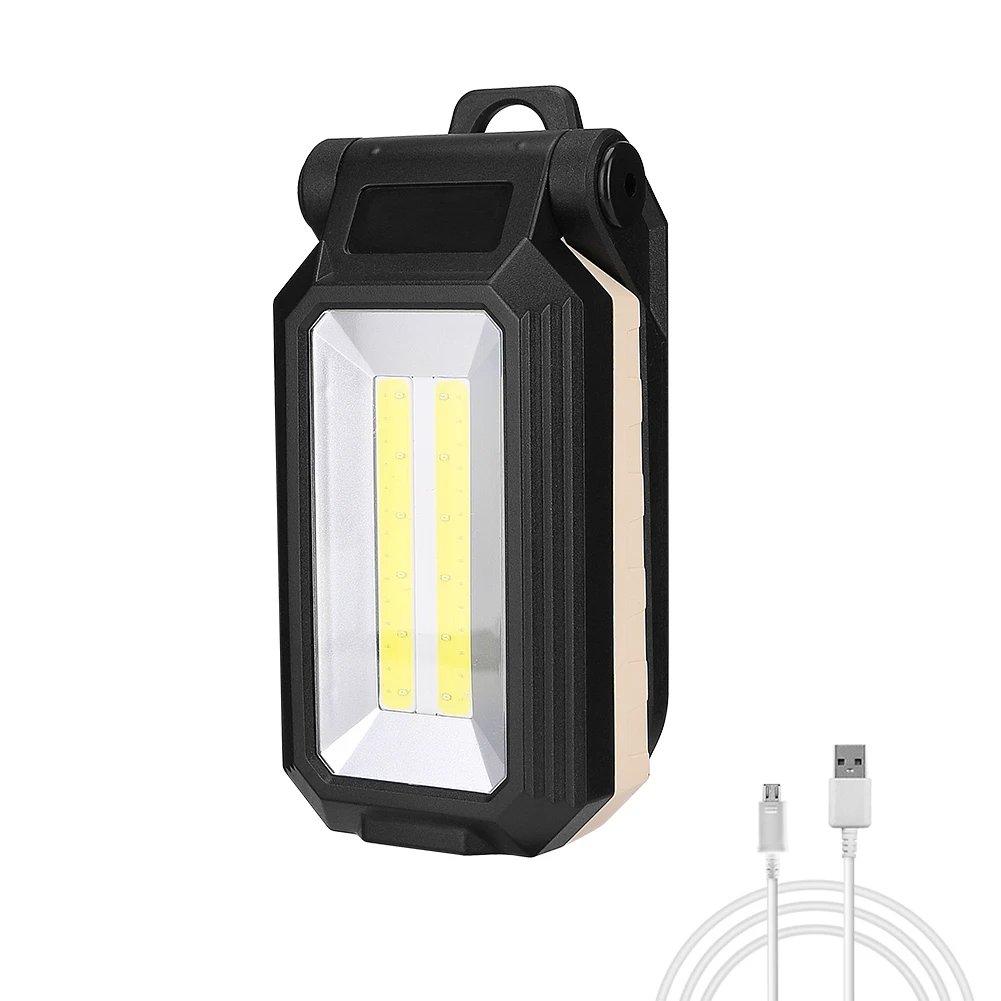 COB LED Work Light XML T6 Flashlight USB Rechargeable Magnetic Torch Flexible Inspection Lamp Worklight With Power Displayer | Лампы и