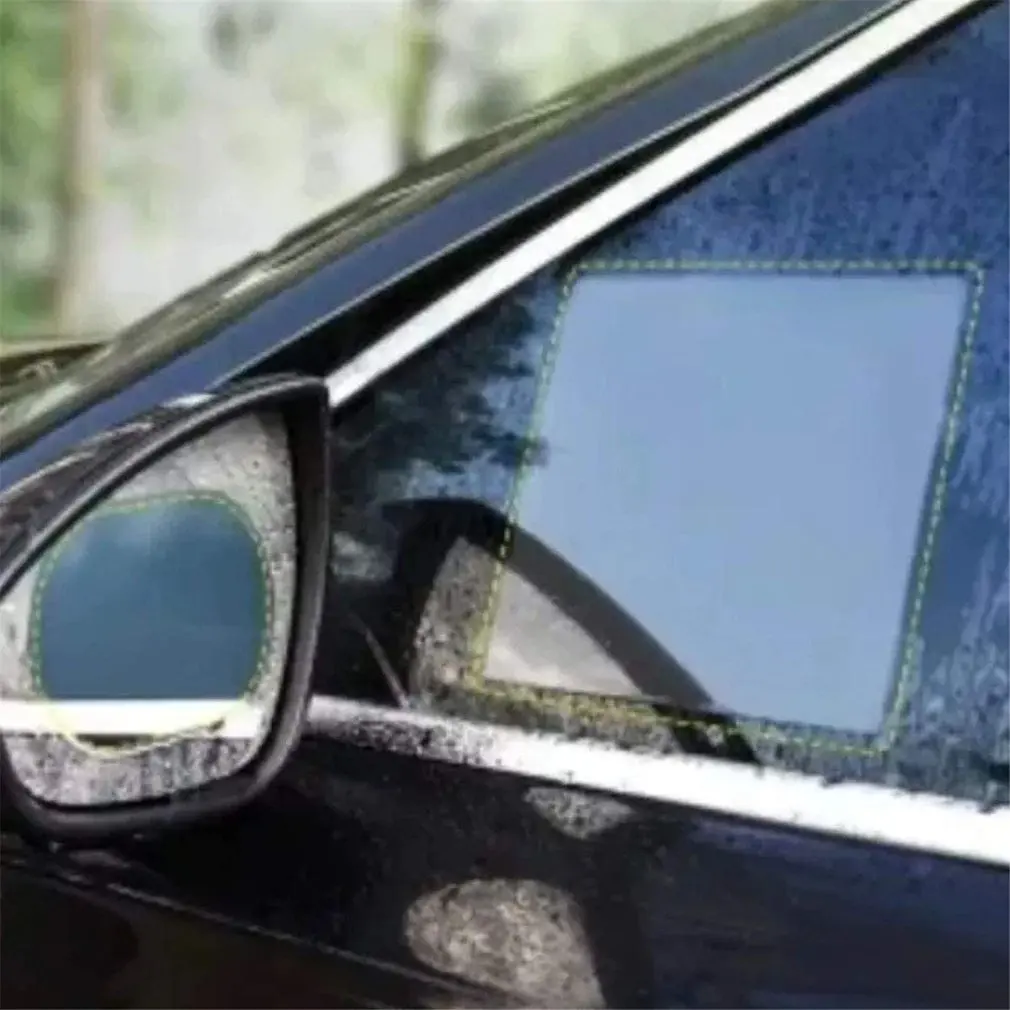 

2 Pcs Car sticker Rainproof Film for Car Rearview Mirror Car Rearview Mirror Rain Film Clear sight in rainy days Car film