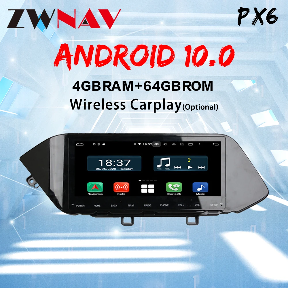 baratas Para Hyundai Sonata Dn8 2019 - 2020 Rádio Do Carro Reprodutor De Vídeo Multimídia Navegação Gps Android 10 Px6 Carplay Nenhum 2din 2 Din Dvd