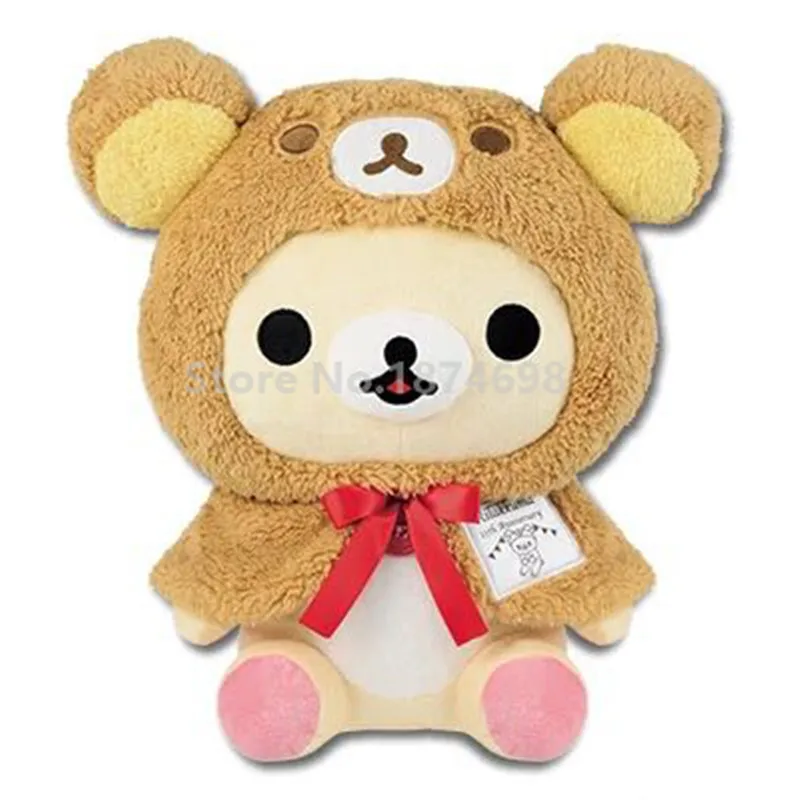 

Новинка Rilakkuma Korilakkuma с плащом медведя большая плюшевая кукла игрушка 35 см милые мягкие животные детские игрушки куклы детские подарки