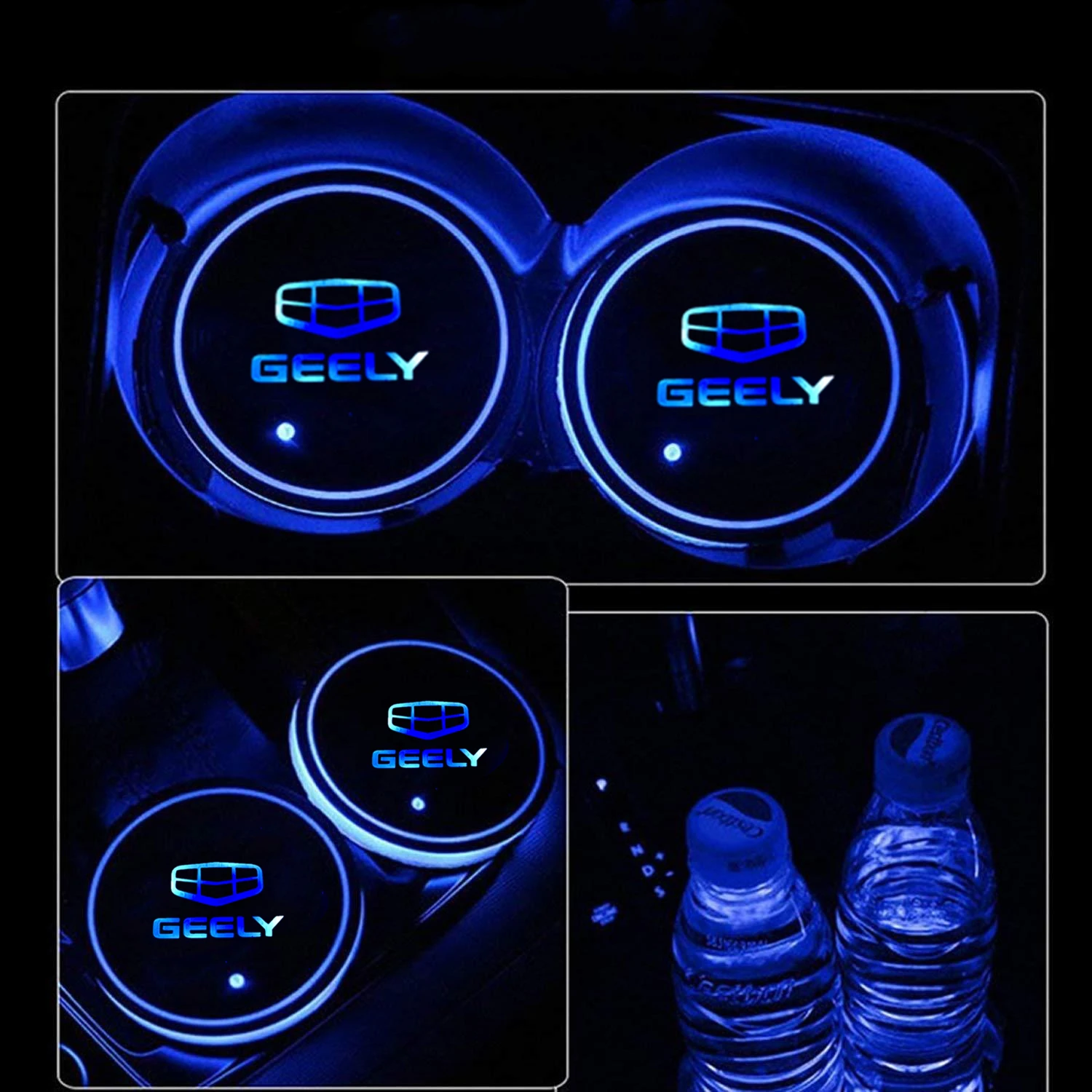 2 шт. Автомобильные светодиодные подсветки для чашесветильник Geely emgrand ec7 ec8 ck atlas ck2