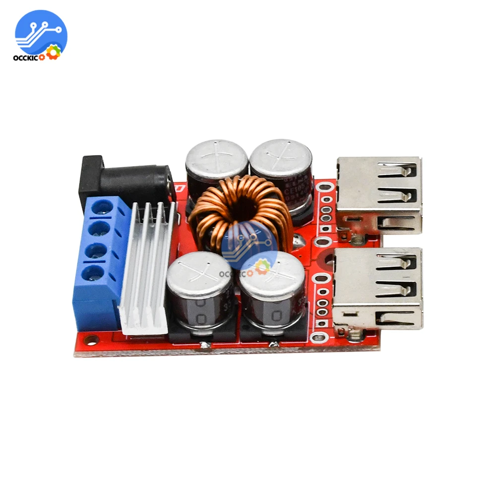 С двумя портами USB для зарядки автомобиля доска DC 8V 35V 5V Универсальный Мощность