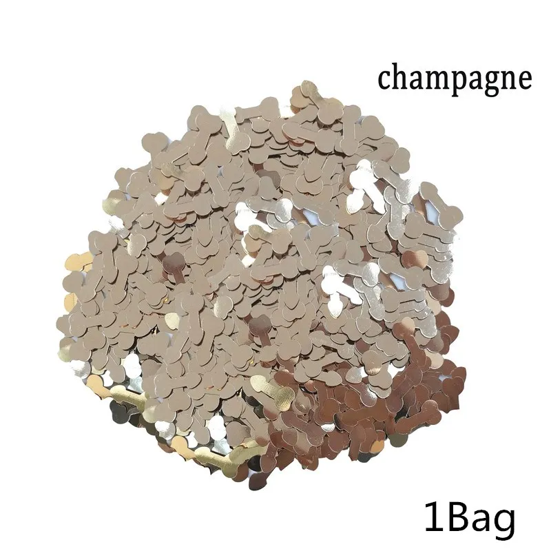 champagne Chicinlife, 1 пакет, сверкающие блестки, Вилли, конфетти для пениса, девичник, вечерние украшения стола, Свадебные вечерние принадлежности для девичника - Цвет: champagne