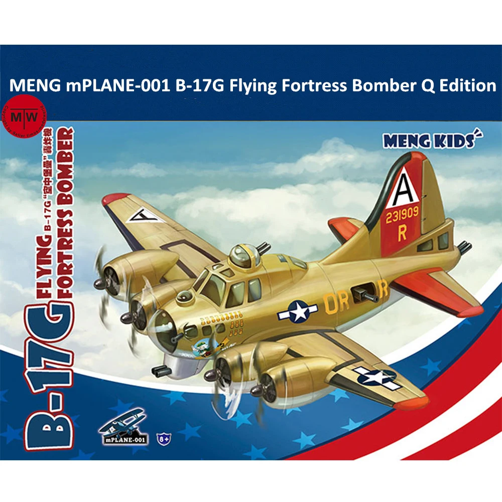MENG mPLANE-001 B-17G Flying Fortress Bomber Cute Q Edition 