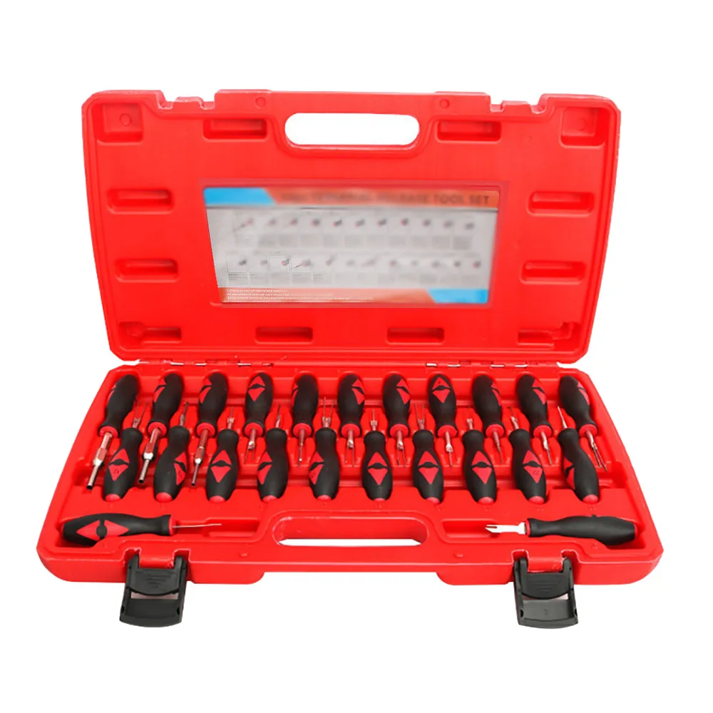 

TiOODRE 23 Pcs Terminals Release Tool Set Unlocking Vehicle Release Tool Vehicle Terminals Release Plug Unlocking Tool