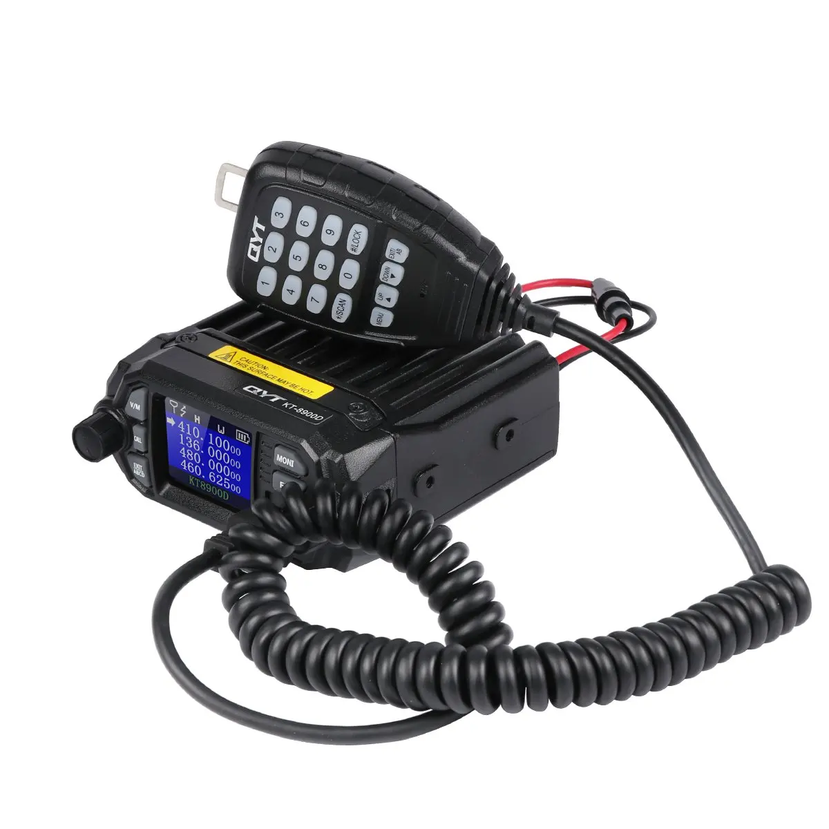 qyt kt 8900d quad band car mobile radio 2 way radio quad display mini car radio 25w walkie talkie free global shipping