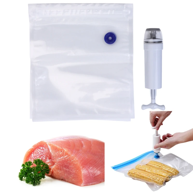 Household Vacuum Food Sealer Air Pump Extractor Sealing Packaging Packer With 10Pcs Bags Saver Machine | Дом и сад