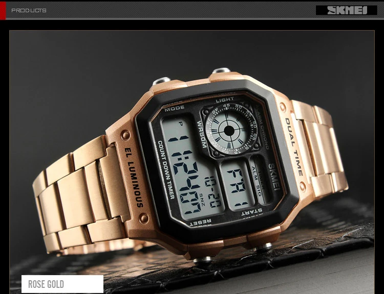 Uhr dichrelogio Masculino Digital Dual Time Sport Uhren