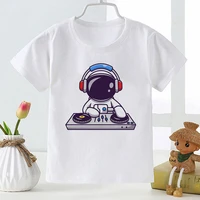 kids boys cartoon t shirts cute astronaut printed 2 12 years childrens clothes french summer casual vetement enfant garcon
