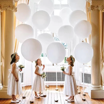 5/10/12/18/36inch White Latex Balloon Baby Shower Wedding Decoration Balls Arch Backdrop Photography Birthday Party Decor Globos 5