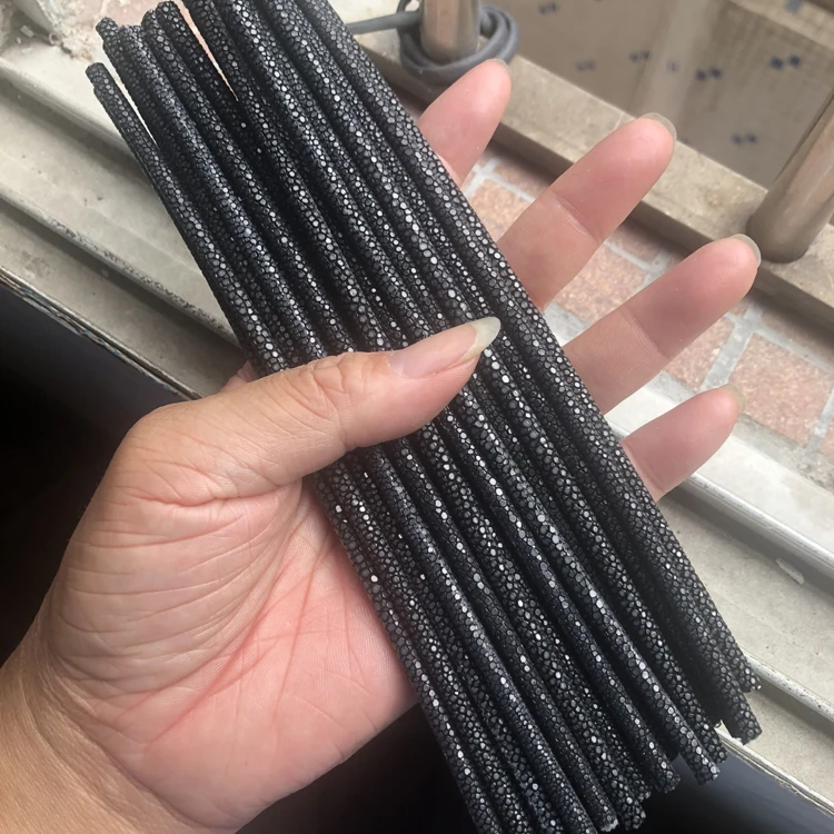 Натуральная редкая Специальная кожа Веревка натуральный жемчуг рыба дьявол шнур