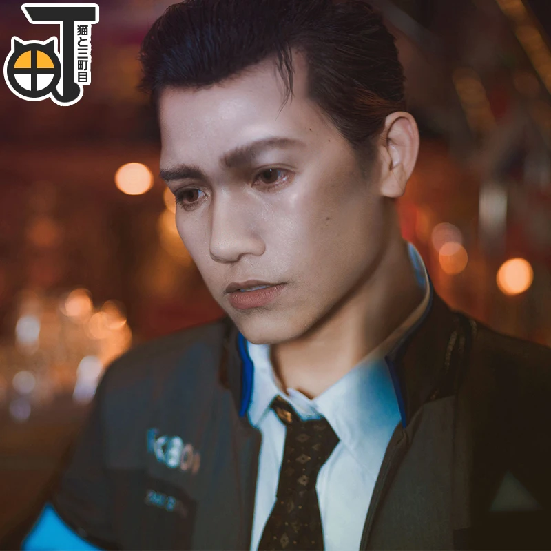 Игра Детройт: стать человеком Косплей Коннор RK800 костюмы униформа полный