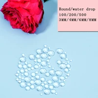 100200500pcs simulation dewdrop waterdrop card making accessories metal cutting dies and stamps scrapbooking embossing decor