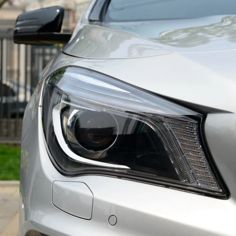

Pair for Mercedes-Benz W117 CLA180 200 220 250 206 2013-2016 Car Headlight Lens Cover Transparent Lampshade Glass Shell