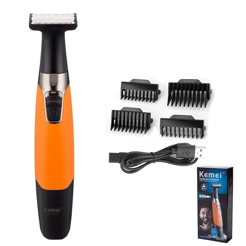 

Перезаряжаемая Бритва для бороды kemei, электрическая бритва, триммер для тела, мужской бритвенный станок, триммер для волос, уход за лицом