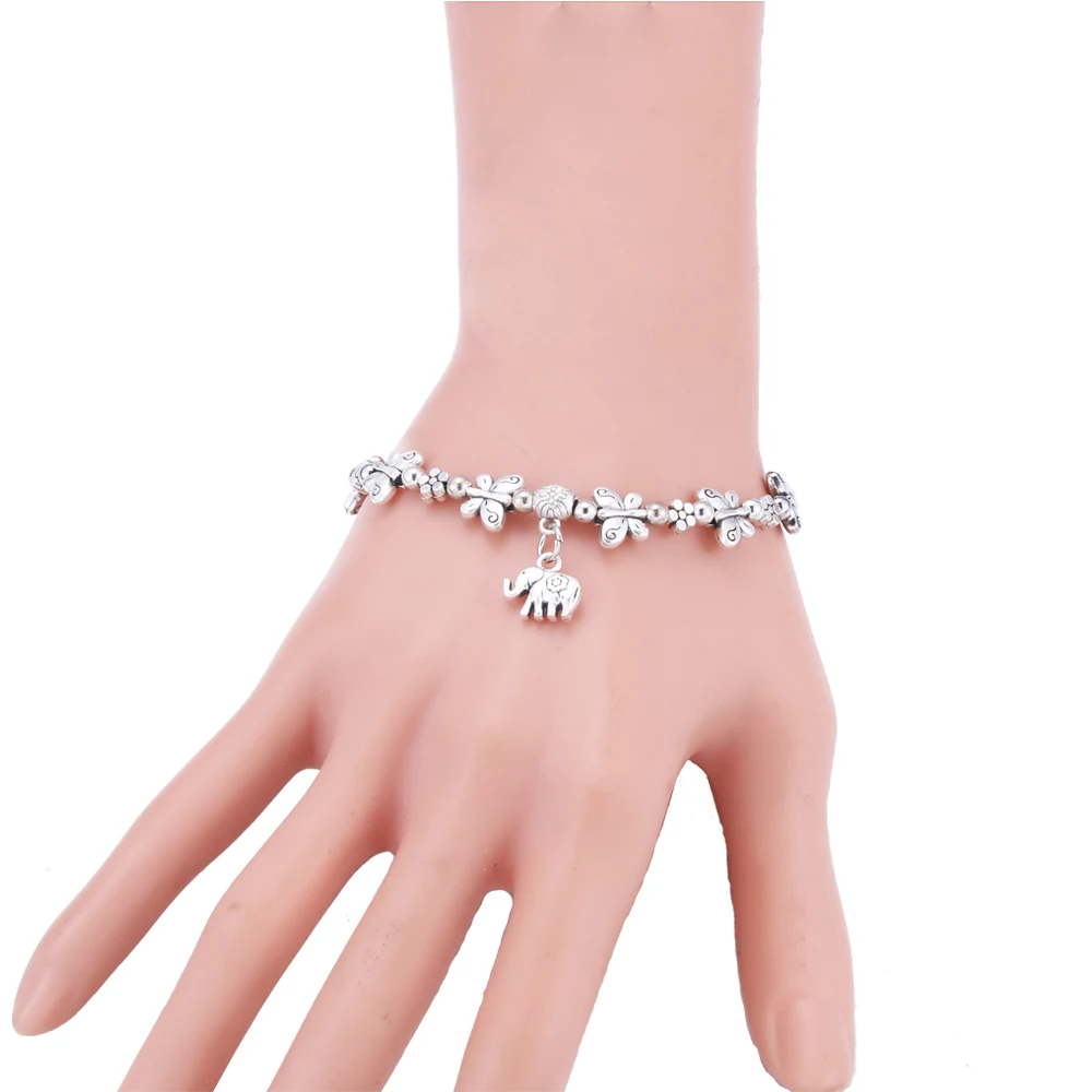 

Christmas Elasticity Adjustable Rope Chain Metal Owl butterfly Bracelets Fashion Charm Bracelets Fine Fashion Jewelry For Woman