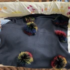 Теплое кашемировое Пеленальное Одеяло для новорожденных, детское одеяло для путешествий и сна, постельные пеленки с помпоном из натурального меха, 6 шт., 15 см