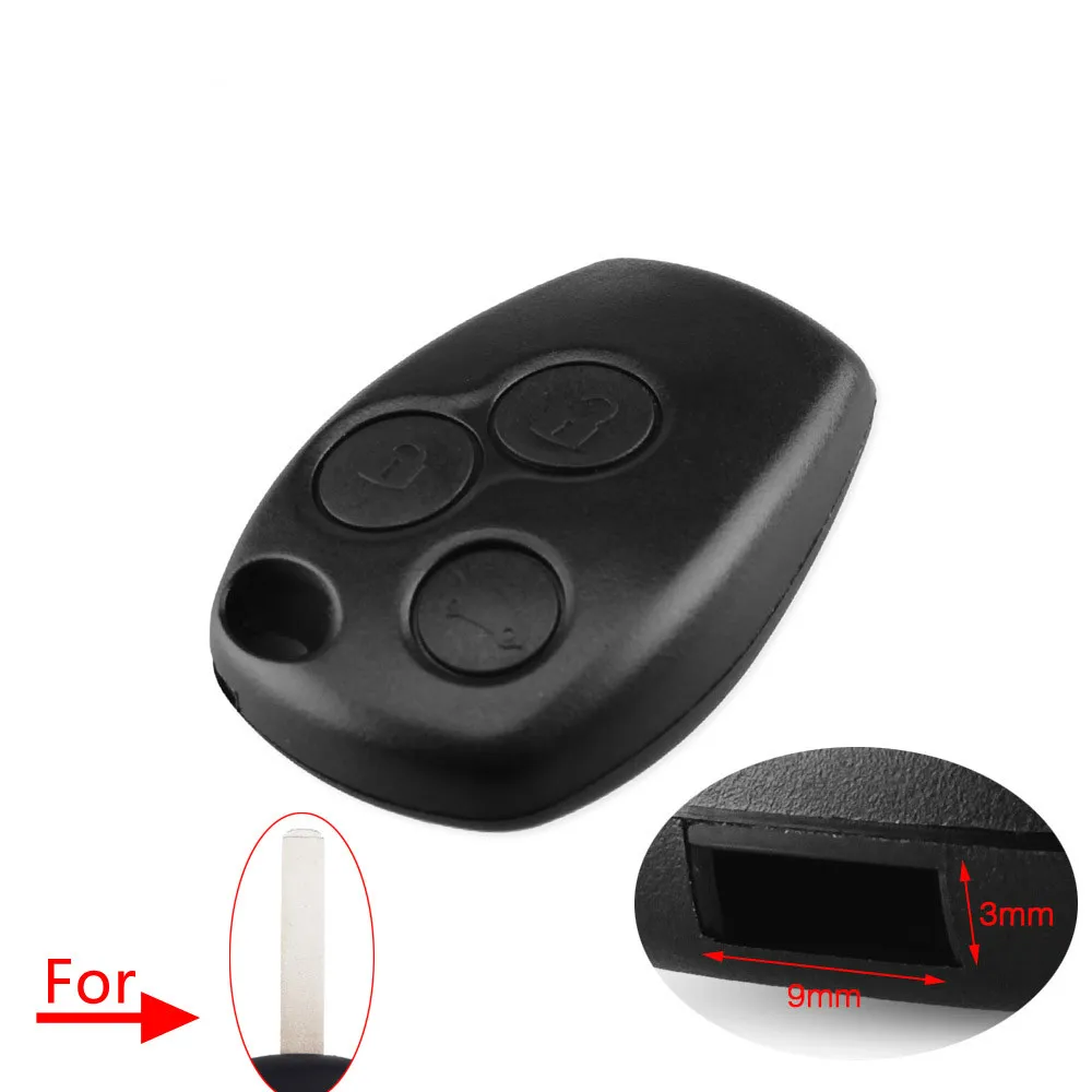 3 Buttons Dandkey 2B 3B чехол для ключей для Renault Megane модус Espace Лагуна Duster Logan DACIA Sandero Fluence Clio Kango для NISSAN ALMERA - Количество кнопок: 3 Buttons