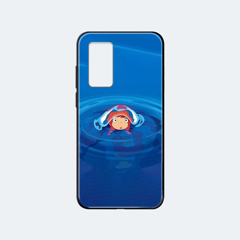 Чехол для телефона ponyo on the cliff Etui черный корпус Huawei nova P Y 2 3 6 7 8 9 10 20 30 I Smart Plus Z Lite Pro II