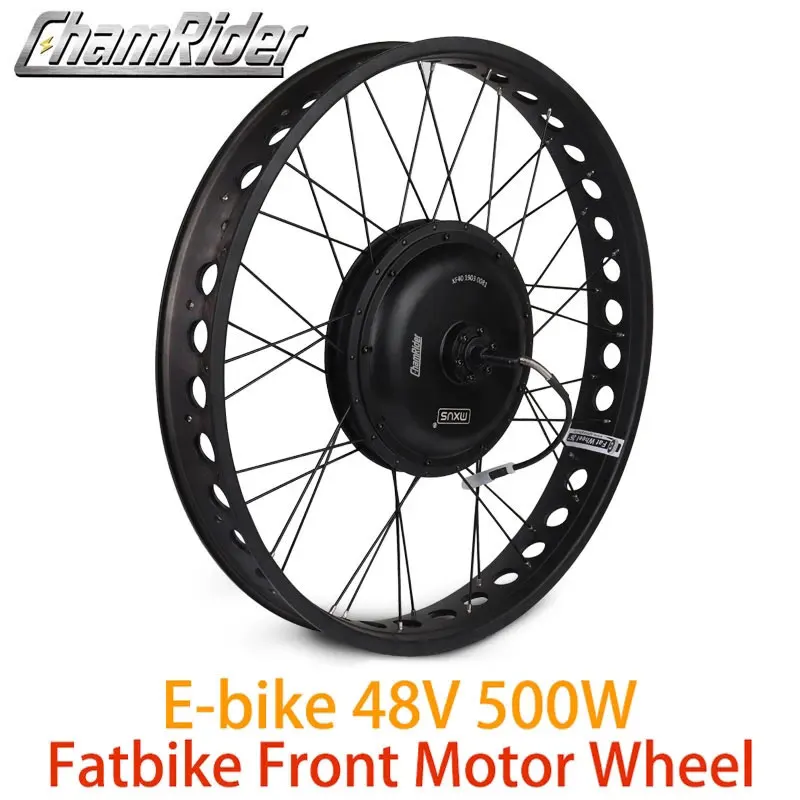 Kaufen 48V 500W Fett Bike E-bike Kit Elektrische Bike Conversion Kit Vorne Rad Direct Drive Motor 20
