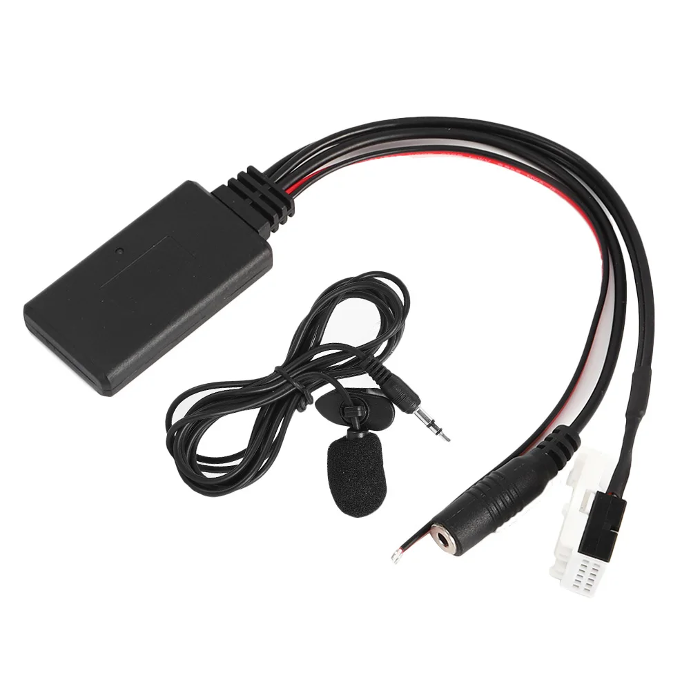 Автомобильный Bluetooth аудио MP3 кабель адаптер с микрофоном комплект подходит для
