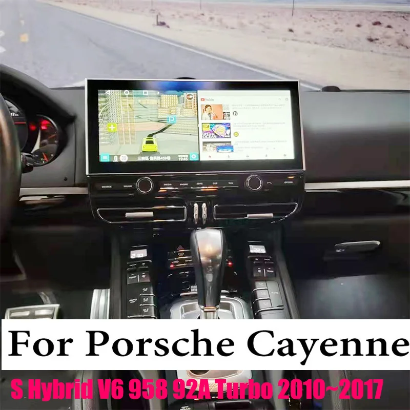

For Porsche Cayenne S Hybrid V6 958 92A Turbo 2010~2017 Car Multimedia Android GPS Screen Audio Radio CarPlay Navi 12.3 INCH