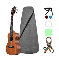 26 inch concert ukulele ukelele mahogany wood topboard back side boards with gig bag uke strap strings capo 2pcs picks