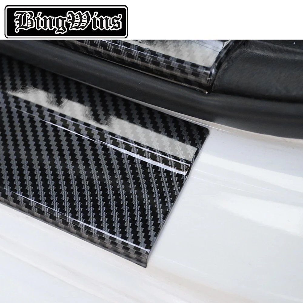 

Car style For 2016up Ten generations Hatchback Civic refitting threshold bar, special carbon fiber scooter interior decoration