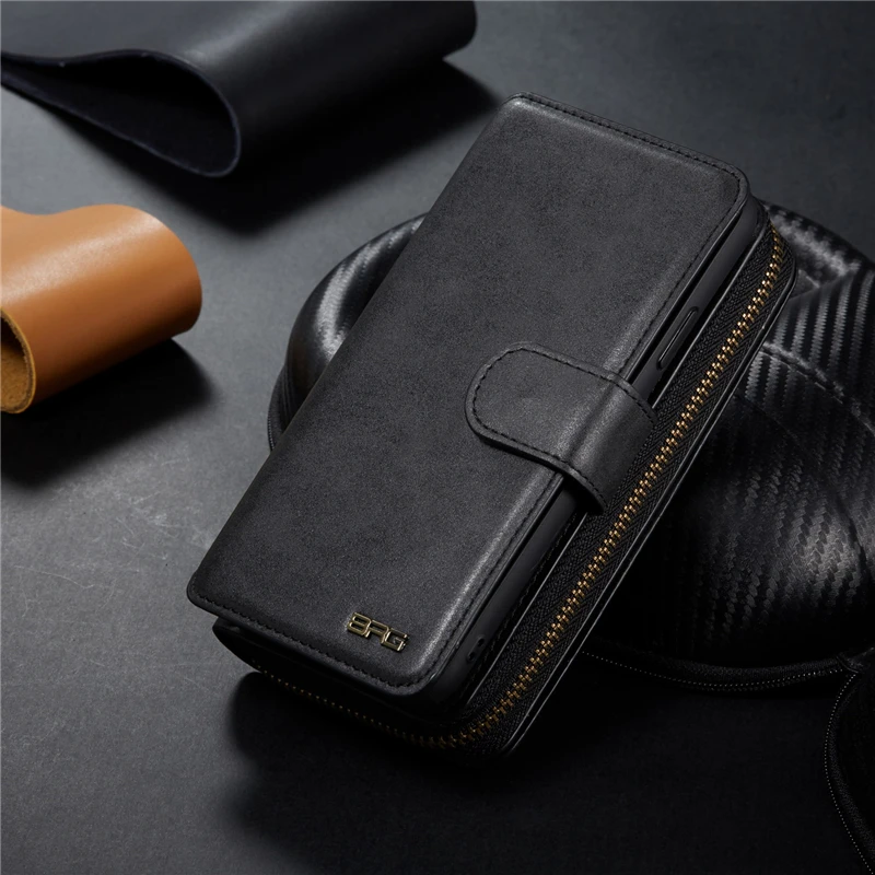 Роскошные застежка молния разноцветный бумажник кожаный чехол для iPhone 11 12 pro 5s 6s 7