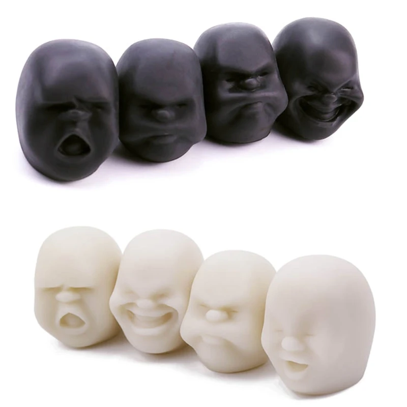 

Face venting Ball Office Decompression Toys Human Face Doll TPR Soft 54DF