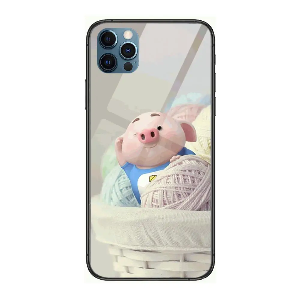 

Cutest animal pet pig cartoon pig Style Phone Case cover For iphone 12 pro max 11 8 7 6 s XR PLUS X XS SE 2020 mini black ce