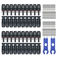 10 20 pairs malefemale solar panel cable connectors with spanner assembly tool for pv system cable connectors with wrench