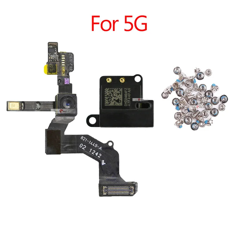 Высокое качество фронтальная камера кольцо держатель для iPhone 5 5S 5C 6S 6 Plus фронтальная камера объектив правый датчик приближения гибкий кабель