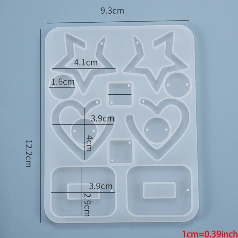 

6 PCS Resin Earring Molds,Retro Drop Dangle Style Resin Jewelry Silicone Molds