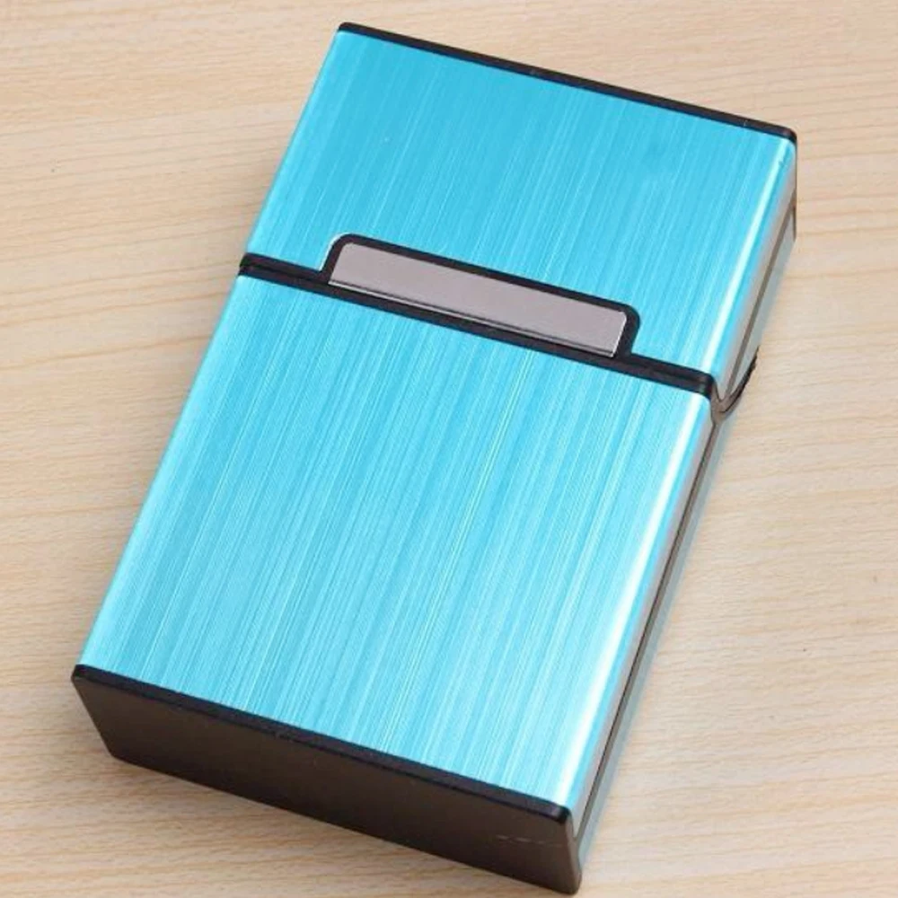 40 шт. оптовая продажа чехол для сигарет из алюминиевого сплава в качестве