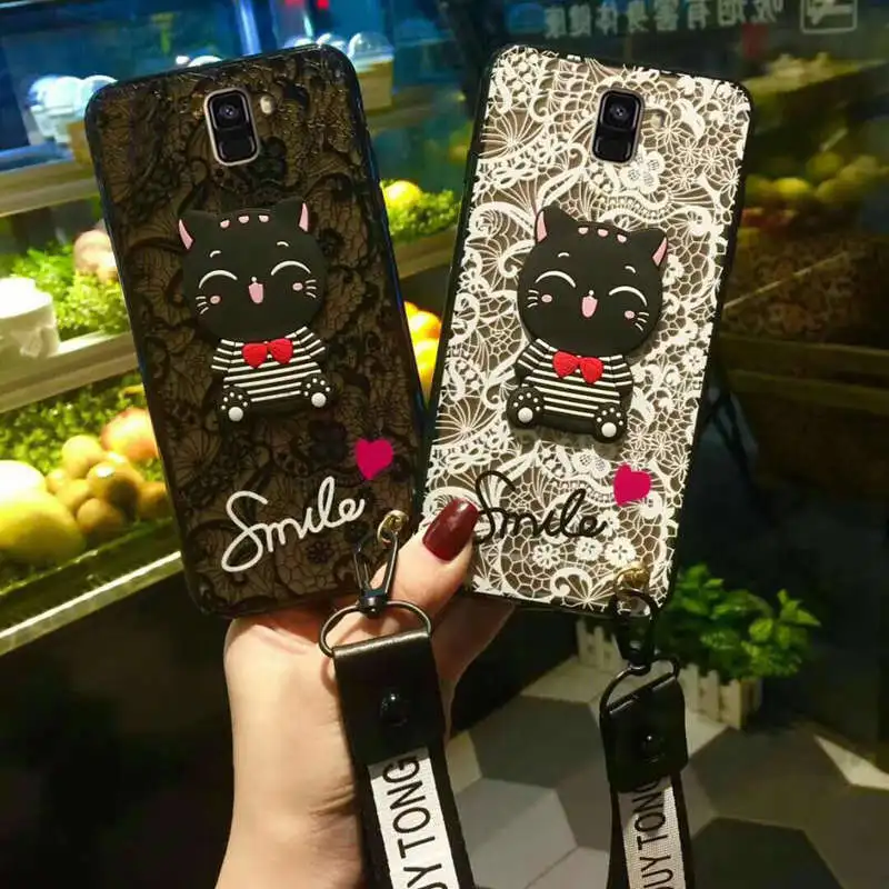 Роскошный кружевной чехол YSW для Samsung Galaxy J3 J4 J5 J6 J7 J8 2015 2016 2017 2018 жесткий защитный из