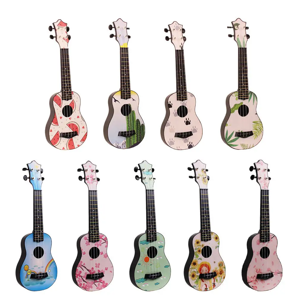 

4 Strings Ukulele Stringed Instruments Kids Guitar Toy Small Guitar for Kids Adults Beginner Holiday Gifts