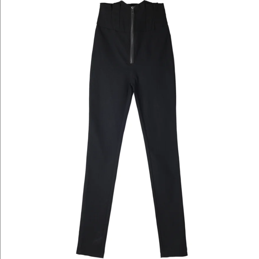 Женские весенние брюки с высокой талией повседневные леггинсы облегающие на