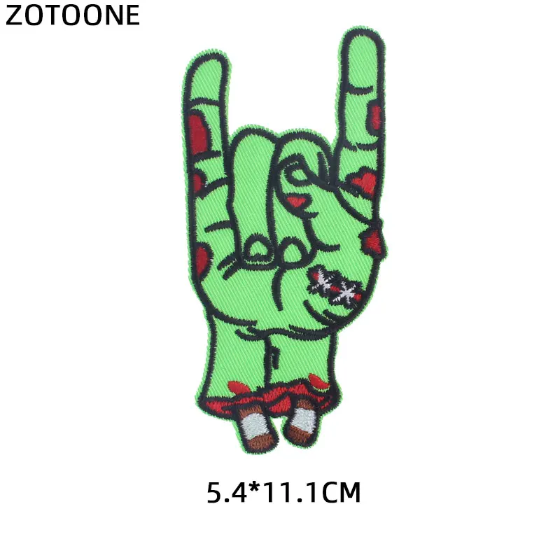 ZOTOONE термонаклейка на пальцы инопланетянина нашивка одежду термотрансферные