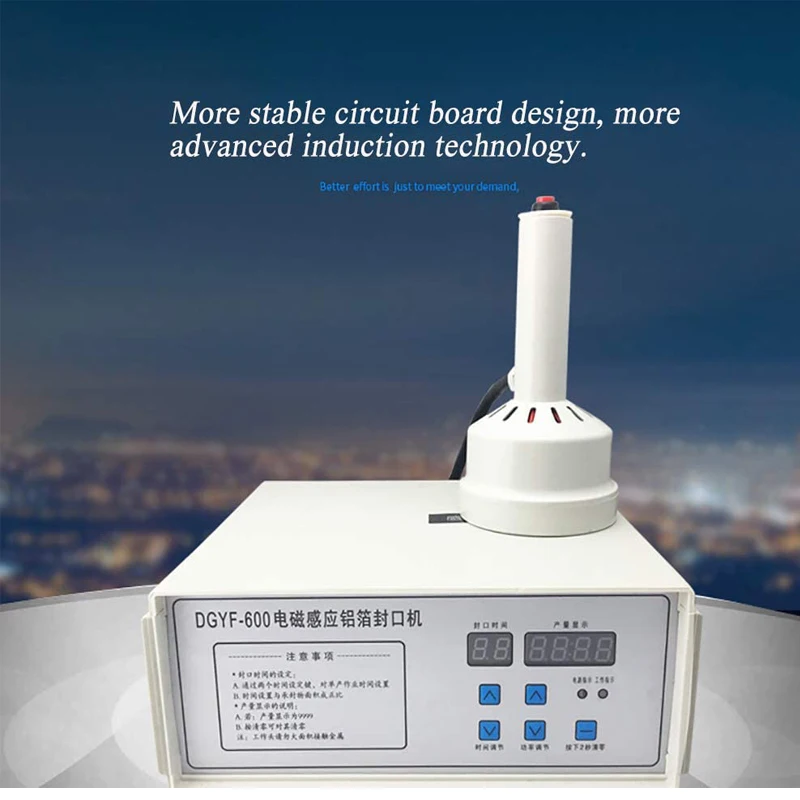 Регулируемый 20 85 мм Ручной Индукционный герметик ручная машина для