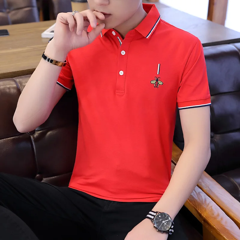

Cotton Polo Shirt Men Brand Shirts for Male Cozy Short Sleeve Summer Fashion Colorful Tees Mens Polos Tee Shirt Tops Slim Fit