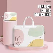 Laptop Case Bag for Macbook Air Pro 13.3 14 15 Xiaomi Sleeve 15.6 Notebook Bag Dell Huawei HP Business Women Handbag Briefcase
