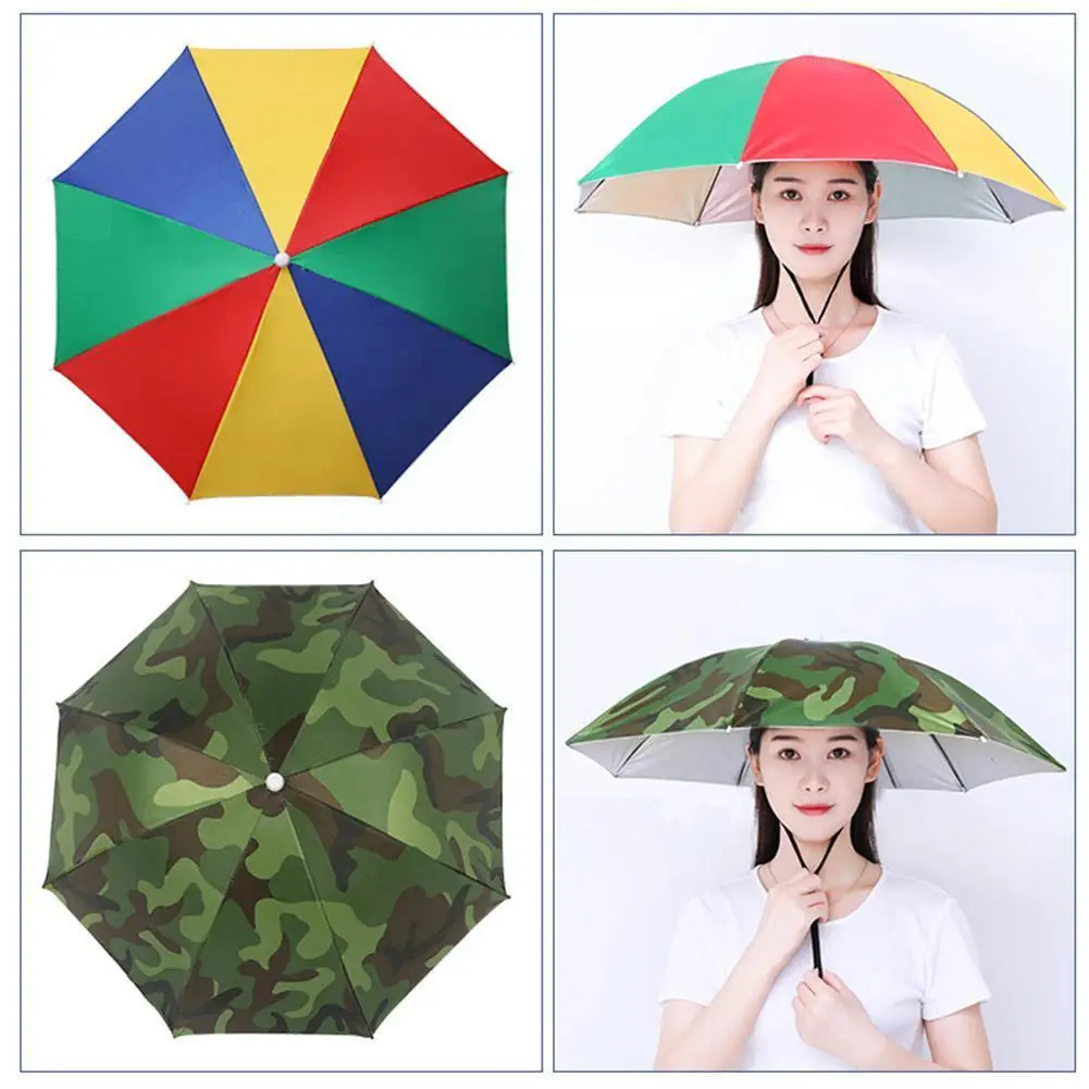 Зонт-шляпа для рыбалки большой складной походный аксессуар снаряжение кемпинга