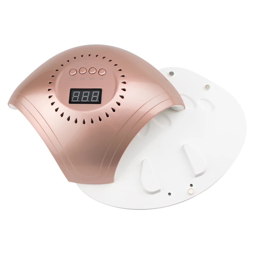 86W красный светильник Светодиодная УФ лампа для ногтей с двумя руками сушки гель